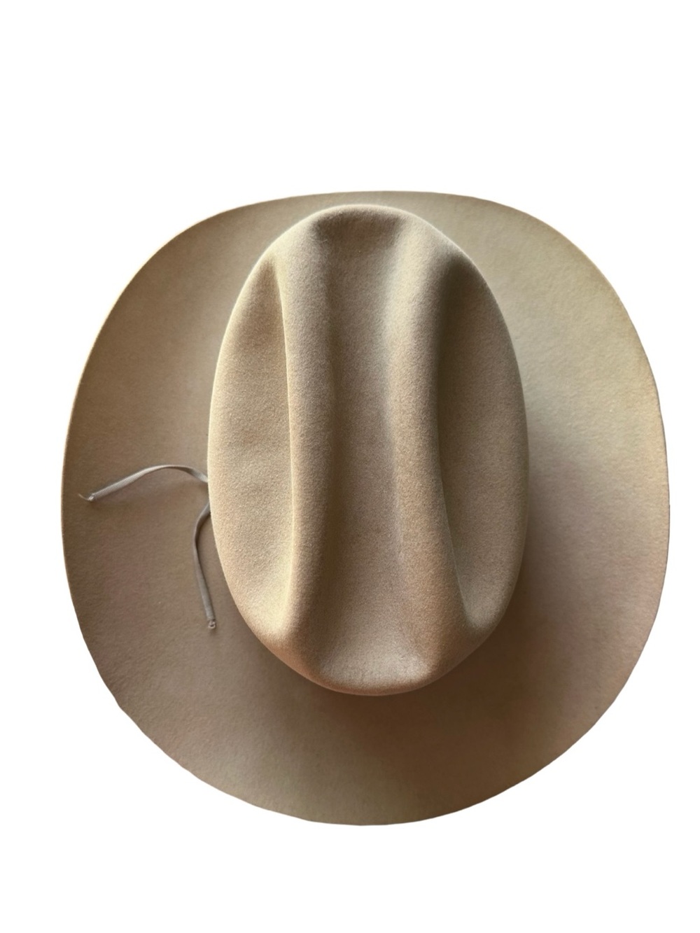 Vintage John B. Stetson 3X Beaver Cowboy Hat Tan Felt Western Size 7 USA Rodeo - Picture 5 of 9